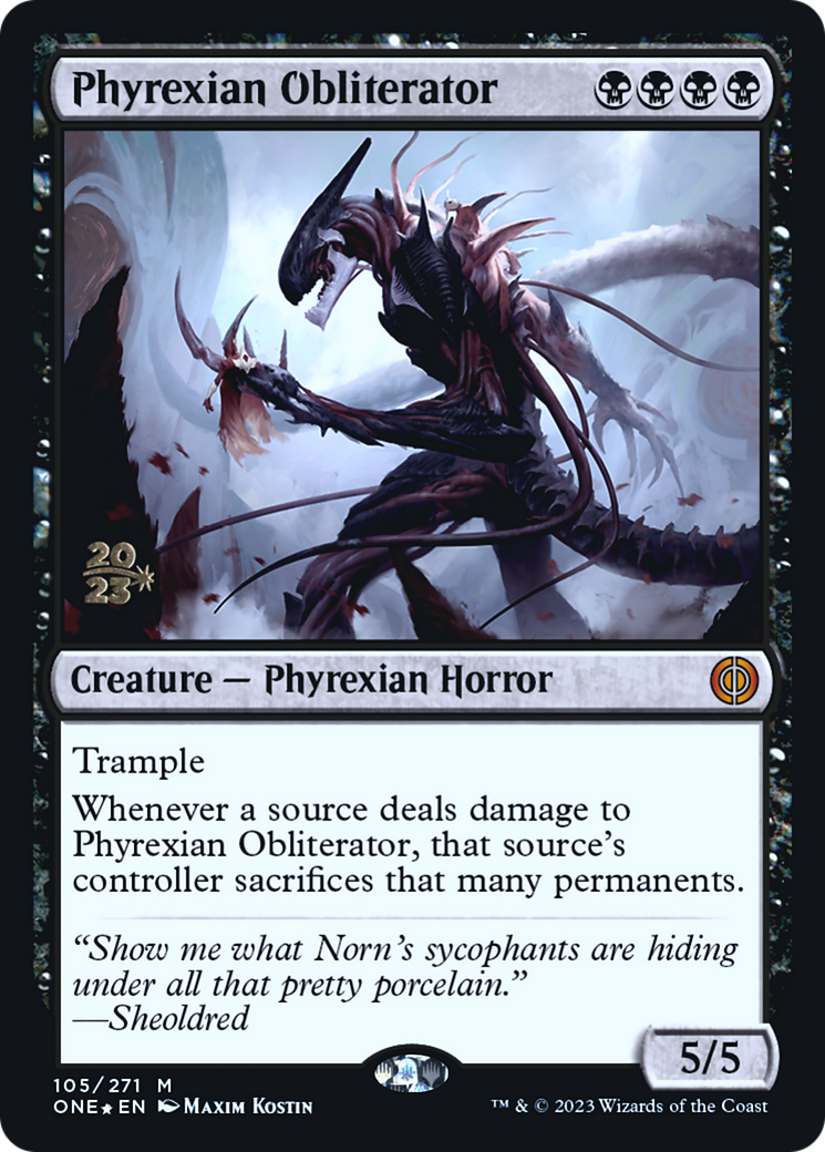 Phyrexian Obliterator [Phyrexia: All Will Be One Prerelease Promos] | Anubis Games and Hobby