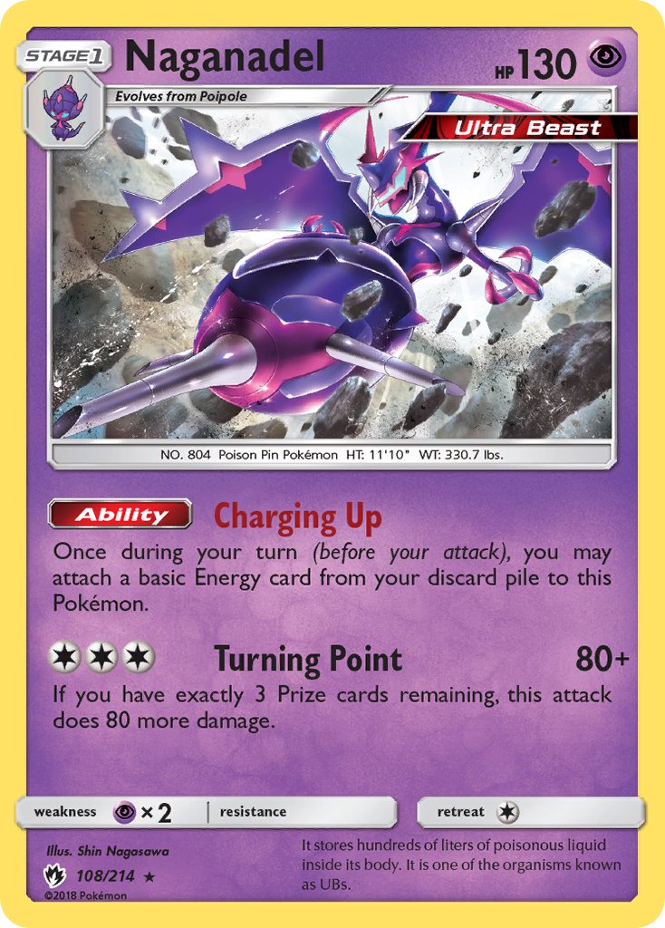 Naganadel(108/214) (Theme Deck Exclusive) [Sun & Moon: Lost Thunder] | Anubis Games and Hobby