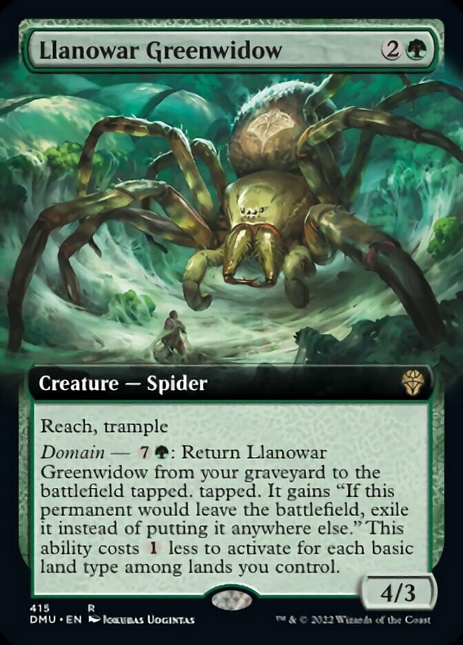 Llanowar Greenwidow (Extended Art) [Dominaria United] | Anubis Games and Hobby