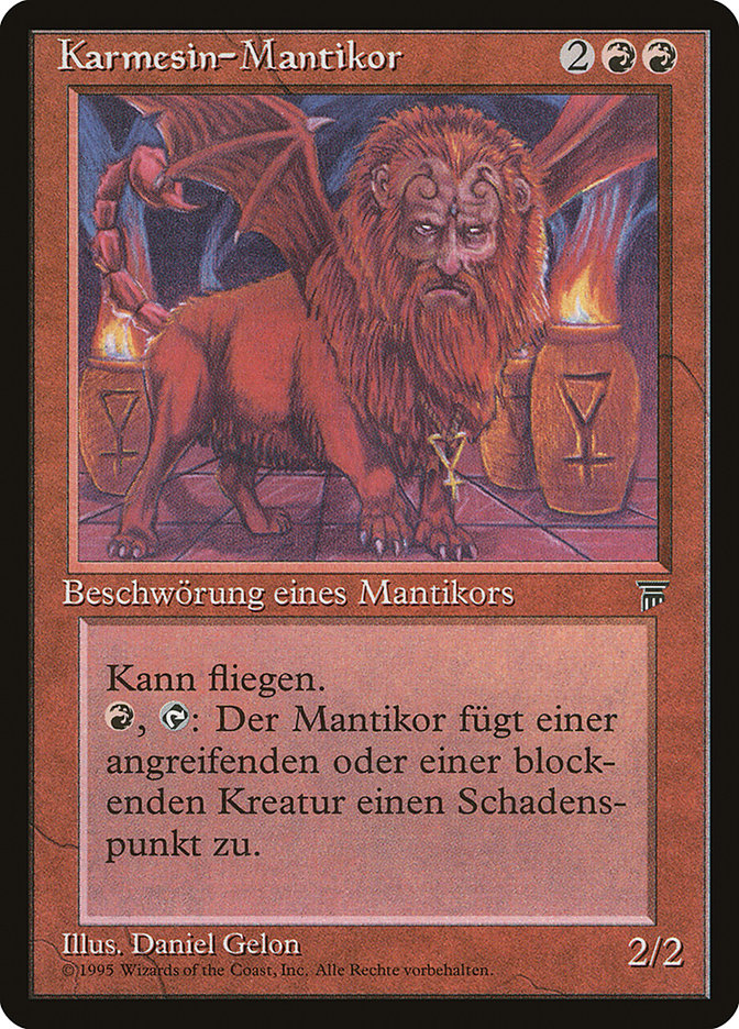Crimson Manticore (German) - "Karmesin-Mantikor" [Renaissance] | Anubis Games and Hobby