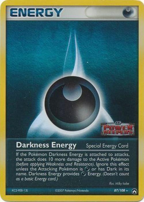 Darkness Energy (87/108) (Stamped) [EX: Power Keepers] | Anubis Games and Hobby