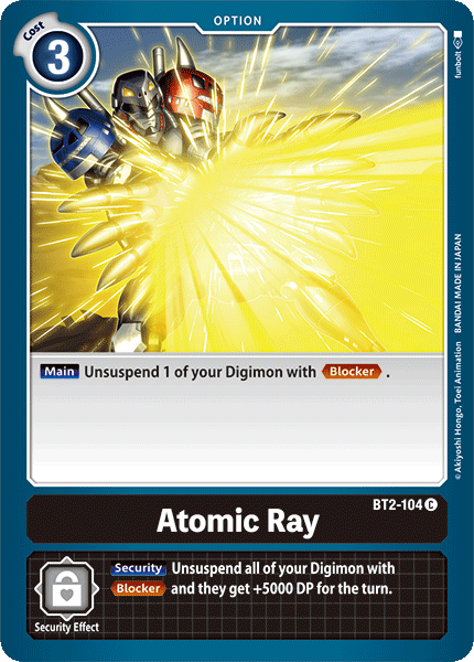 Atomic Ray [BT2-104] [Release Special Booster Ver.1.0] | Anubis Games and Hobby