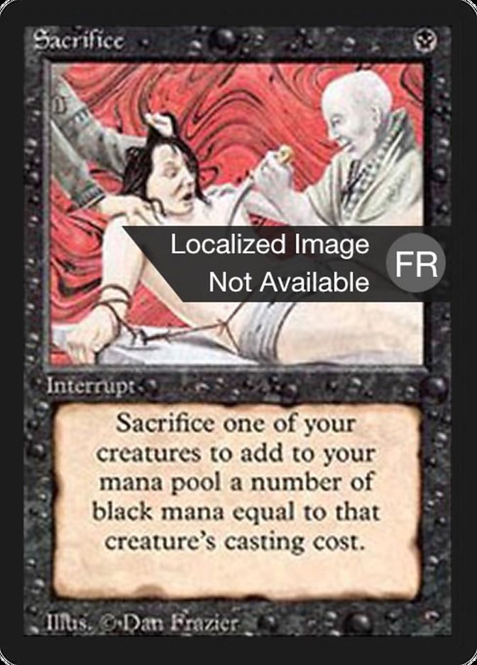 Sacrifice [Foreign Black Border] | Anubis Games and Hobby