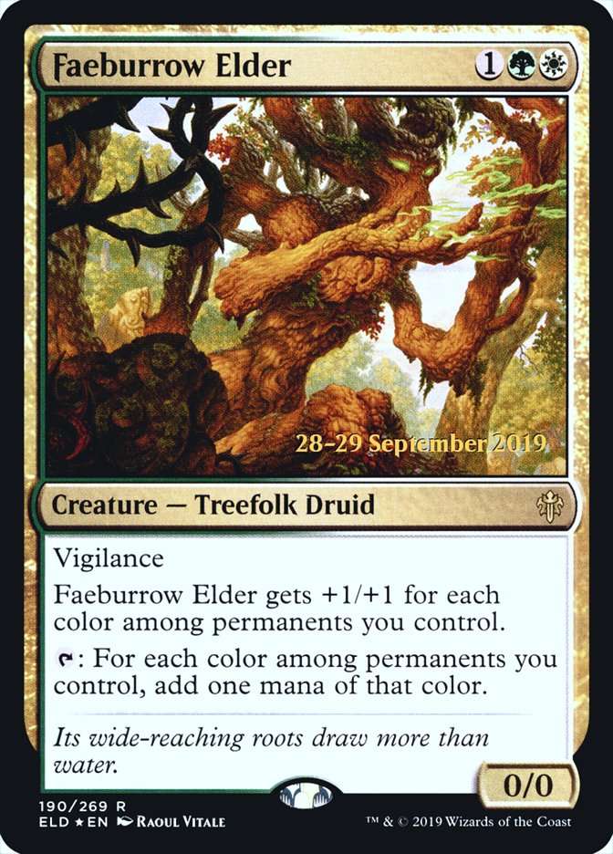 Faeburrow Elder [Throne of Eldraine Prerelease Promos] | Anubis Games and Hobby