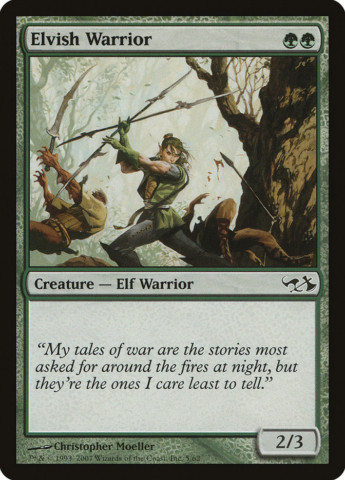 Elvish Warrior [Duel Decks: Elves vs. Goblins] | Anubis Games and Hobby