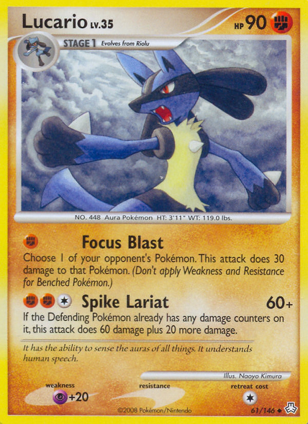 Lucario (61/146) [Diamond & Pearl: Legends Awakened] | Anubis Games and Hobby