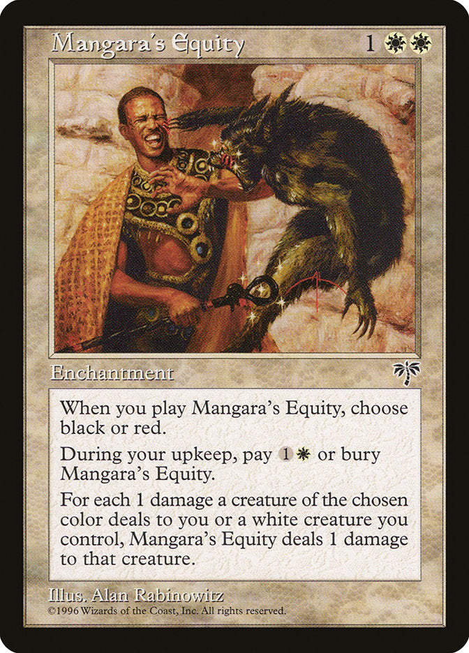 Mangara's Equity [Mirage] | Anubis Games and Hobby