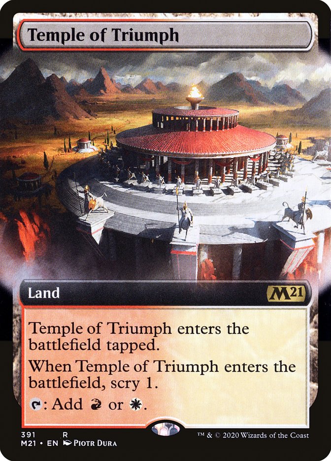 Temple of Triumph (Extended Art) [Core Set 2021] | Anubis Games and Hobby