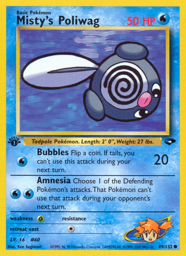 Misty's Poliwag (89/132) [Gym Challenge 1st Edition] | Anubis Games and Hobby