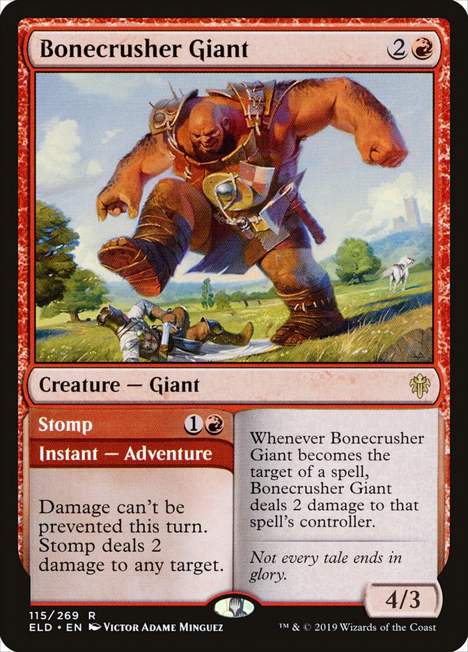 Bonecrusher Giant // Stomp [Throne of Eldraine] | Anubis Games and Hobby