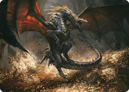 Cavern-Hoard Dragon Art Card [The Lord of the Rings: Tales of Middle-earth Art Series] | Anubis Games and Hobby