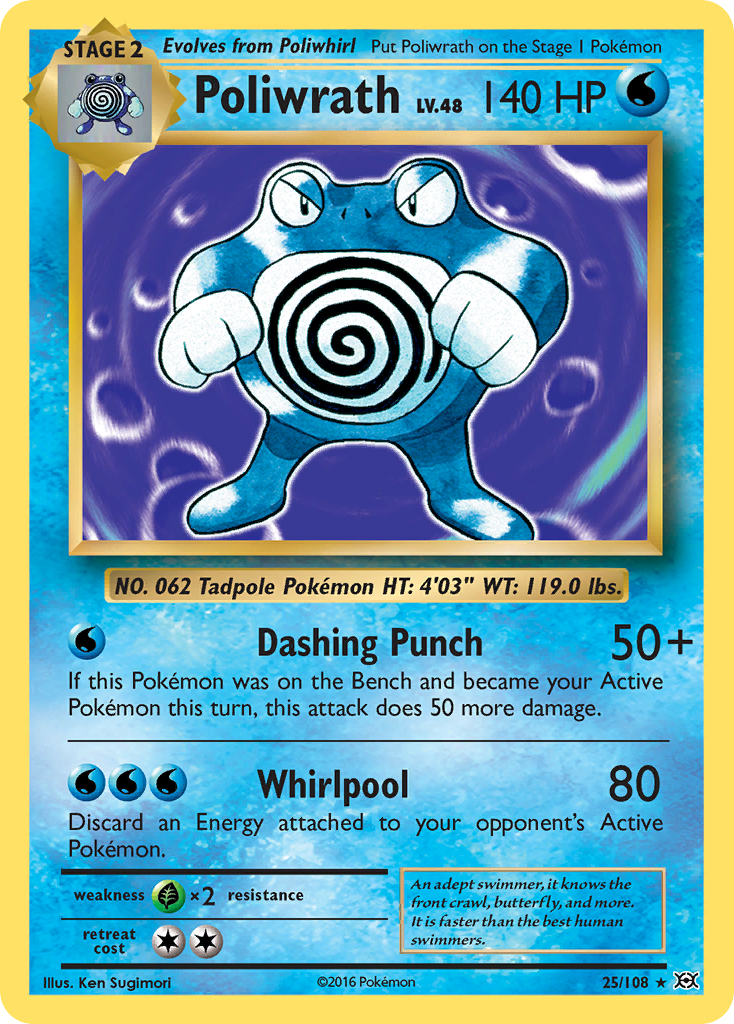 Poliwrath (25/108) [XY: Evolutions] | Anubis Games and Hobby