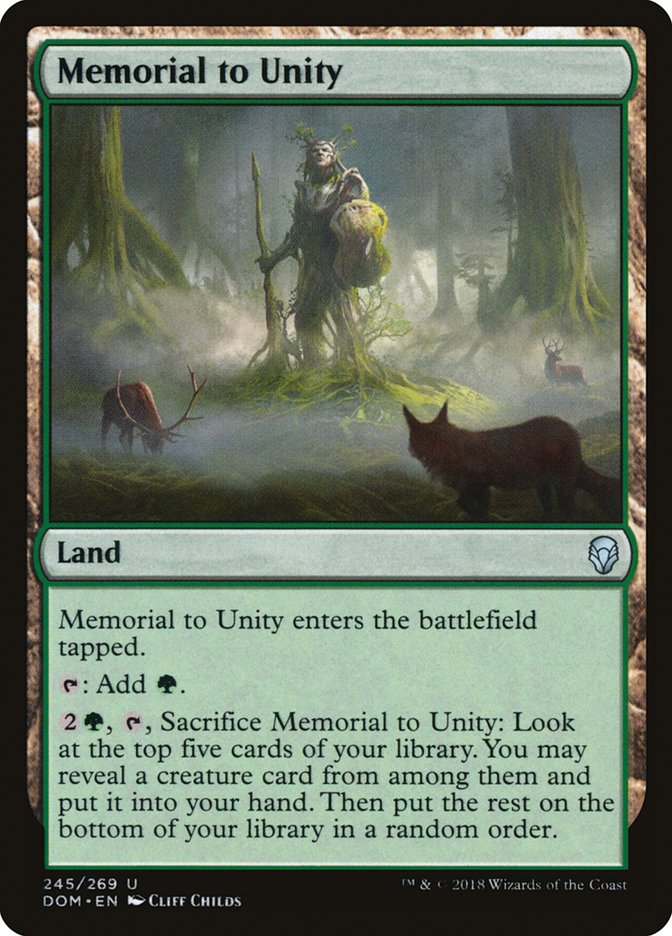 Memorial to Unity [Dominaria] | Anubis Games and Hobby