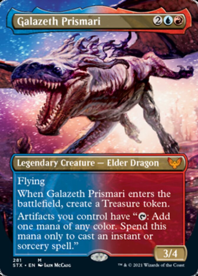 Galazeth Prismari (Borderless Alternate Art) [Strixhaven: School of Mages] | Anubis Games and Hobby