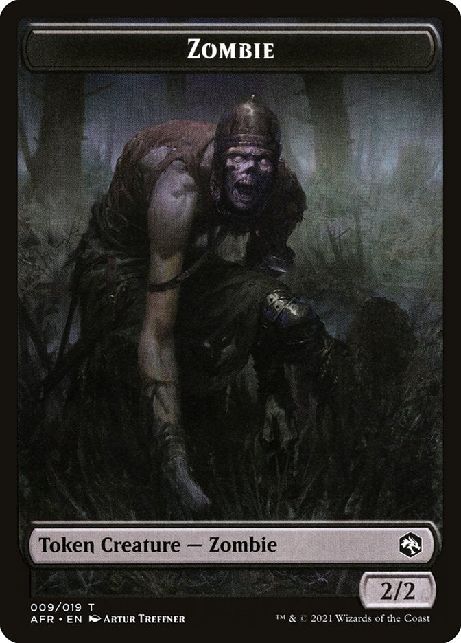 Illusion // Zombie Double-Sided Token [Dungeons & Dragons: Adventures in the Forgotten Realms Commander Tokens] | Anubis Games and Hobby
