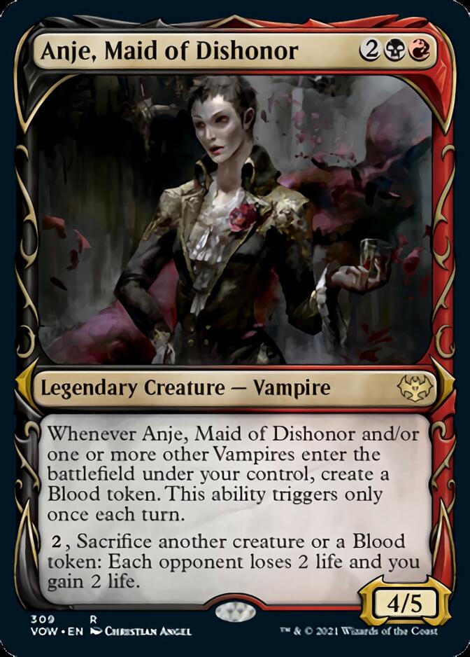 Anje, Maid of Dishonor (Showcase Fang Frame) [Innistrad: Crimson Vow] | Anubis Games and Hobby