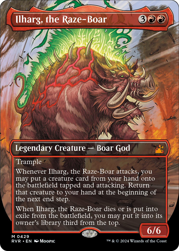 Ilharg, the Raze-Boar (Anime Borderless) [Ravnica Remastered] | Anubis Games and Hobby