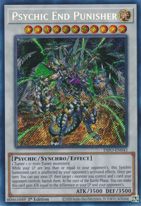 Psychic End Punisher [DIFO-EN043] Secret Rare | Anubis Games and Hobby