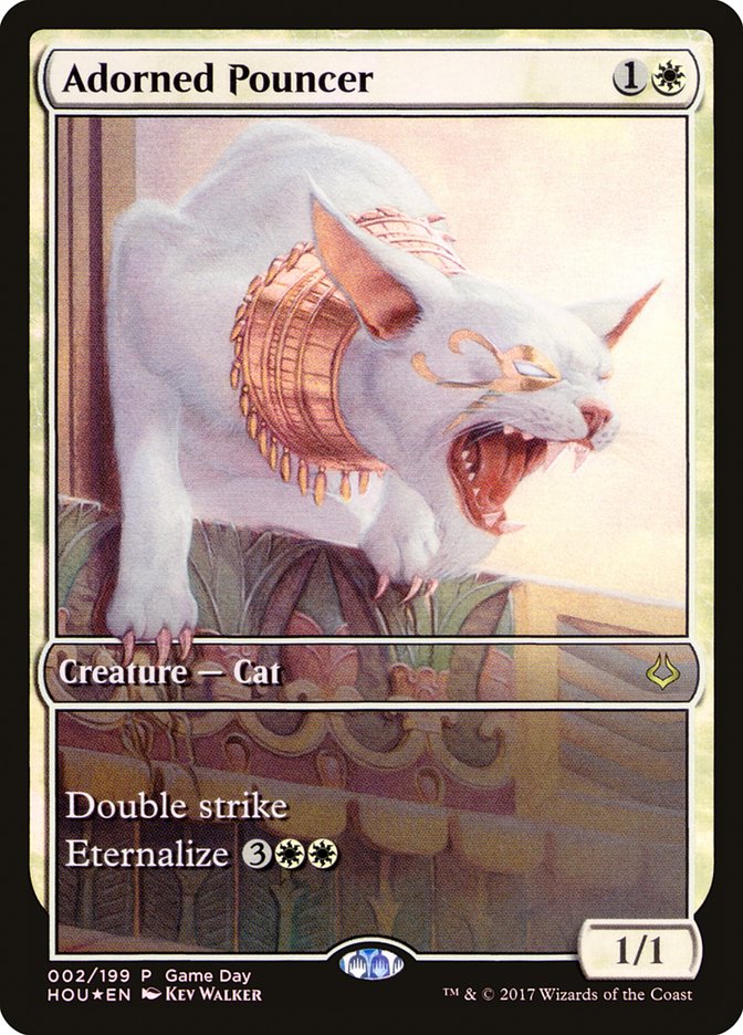 Adorned Pouncer (Game Day) (Full Art) [Hour of Devastation Promos] | Anubis Games and Hobby