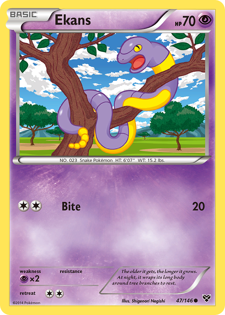 Ekans (47/146) [XY: Base Set] | Anubis Games and Hobby