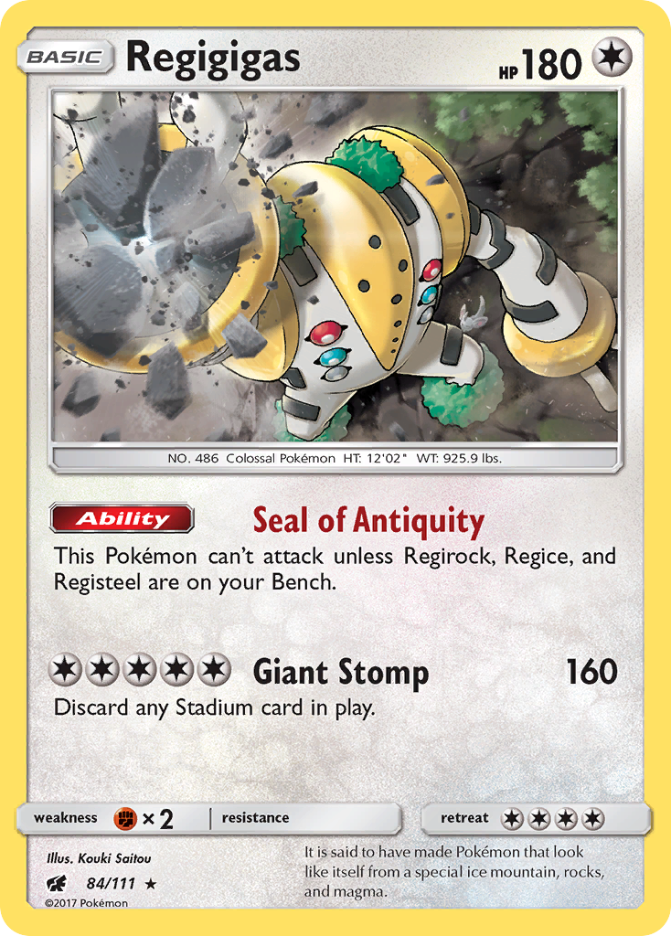 Regigigas (84/111) [Sun & Moon: Crimson Invasion] | Anubis Games and Hobby