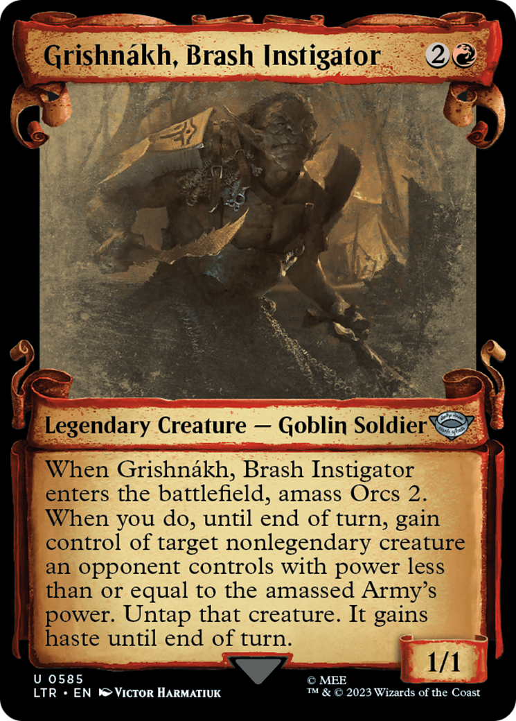Grishnakh, Brash Instigator [The Lord of the Rings: Tales of Middle-Earth Showcase Scrolls] | Anubis Games and Hobby