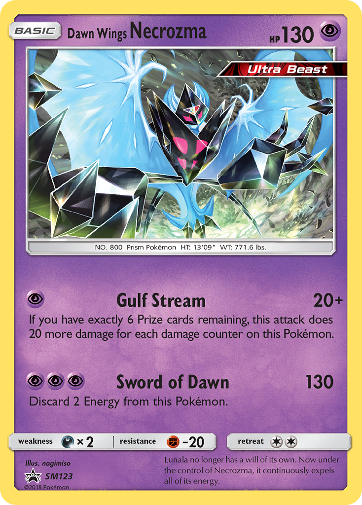 Dawn Wings Necrozma (SM123) [Sun & Moon: Black Star Promos] | Anubis Games and Hobby