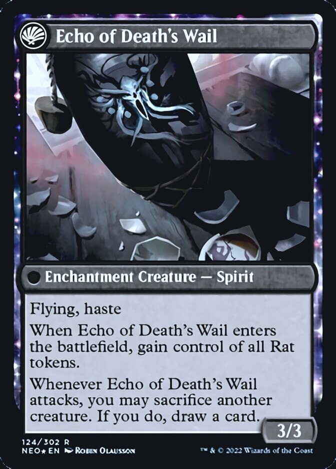 Tribute to Horobi // Echo of Death's Wail [Kamigawa: Neon Dynasty Prerelease Promos] | Anubis Games and Hobby