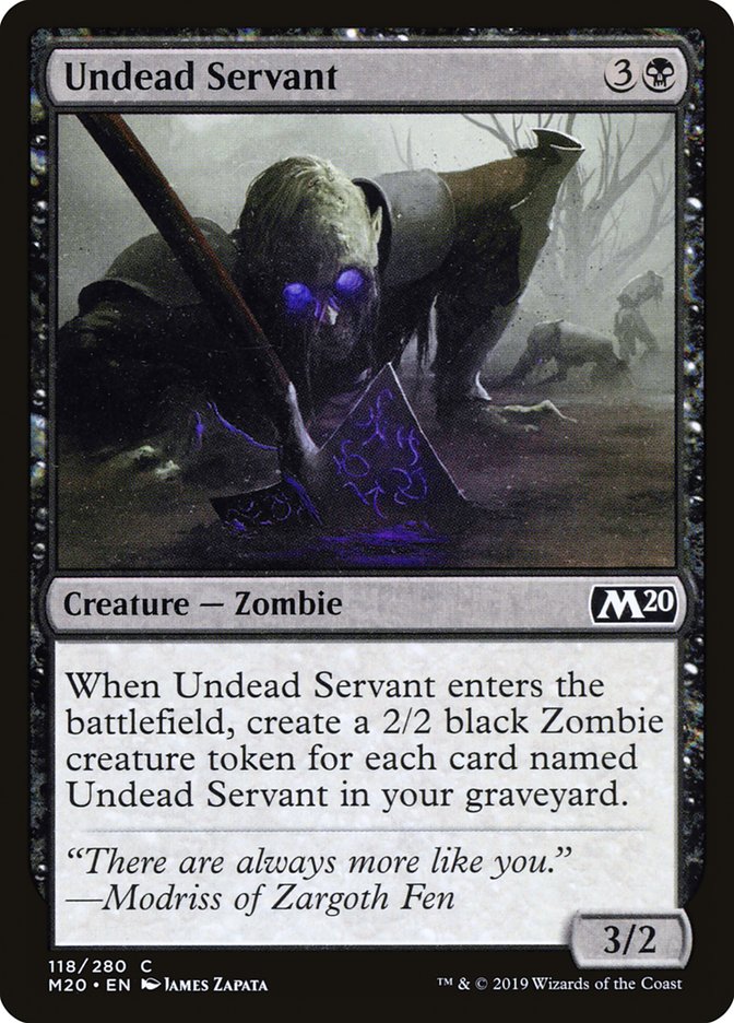 Undead Servant [Core Set 2020] | Anubis Games and Hobby