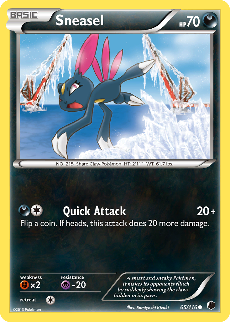 Sneasel (65/116) [Black & White: Plasma Freeze] | Anubis Games and Hobby