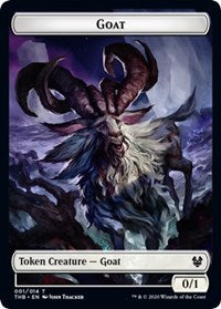 Goat // Satyr Double-Sided Token [Theros Beyond Death Tokens] | Anubis Games and Hobby