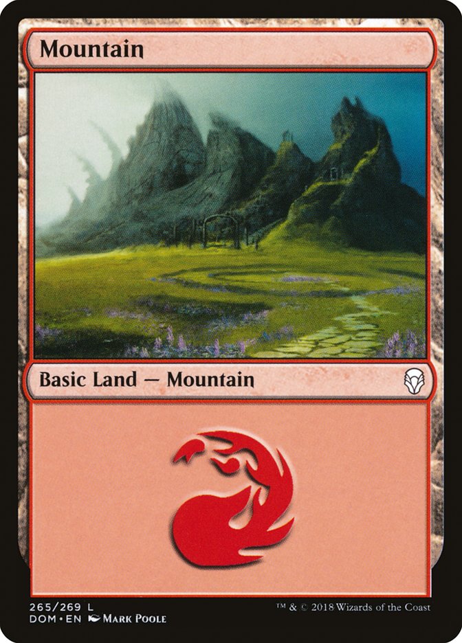 Mountain (265) [Dominaria] | Anubis Games and Hobby