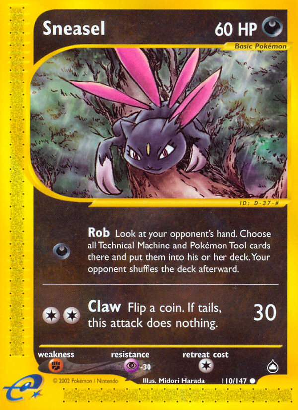 Sneasel (110/147) [Aquapolis] | Anubis Games and Hobby