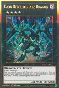 Dark Rebellion Xyz Dragon [MAGO-EN032] Gold Rare | Anubis Games and Hobby