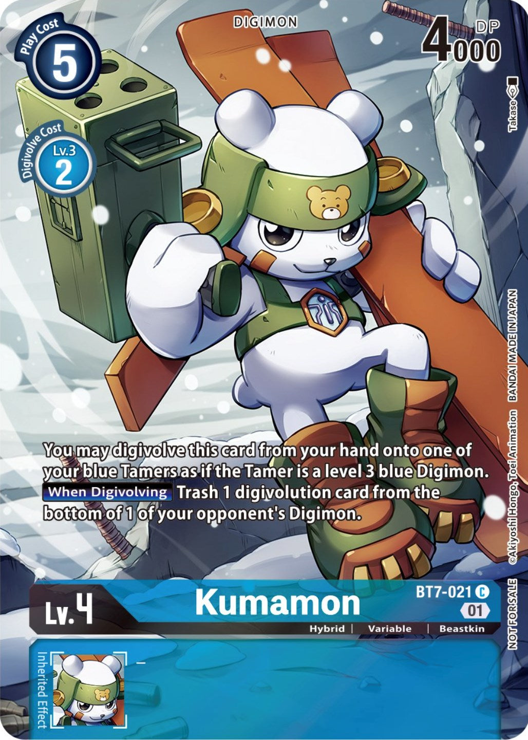 Kumamon [BT7-021] (2nd Anniversary Frontier Card) [Next Adventure Promos] | Anubis Games and Hobby