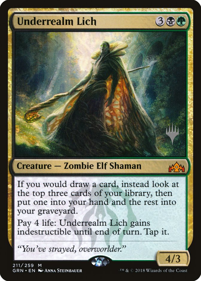 Underrealm Lich (Promo Pack) [Guilds of Ravnica Promos] | Anubis Games and Hobby