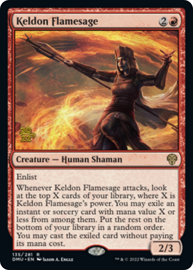 Keldon Flamesage [Dominaria United Prerelease Promos] | Anubis Games and Hobby