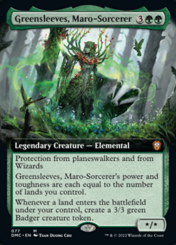 Greensleeves, Maro-Sorcerer (Extended Art) [Dominaria United Commander] | Anubis Games and Hobby