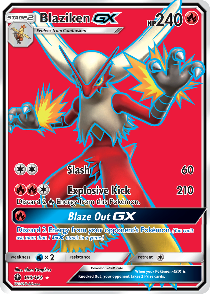 Blaziken GX (153/168) [Sun & Moon: Celestial Storm] | Anubis Games and Hobby