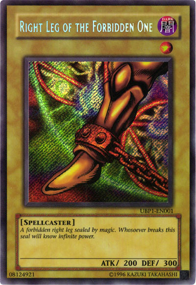 Right Leg of the Forbidden One [UBP1-EN001] Secret Rare | Anubis Games and Hobby