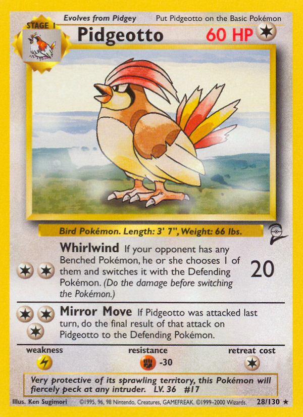 Pidgeotto (28/130) [Base Set 2] | Anubis Games and Hobby