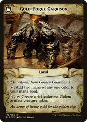 Golden Guardian // Gold-Forge Garrison [Rivals of Ixalan Prerelease Promos] | Anubis Games and Hobby