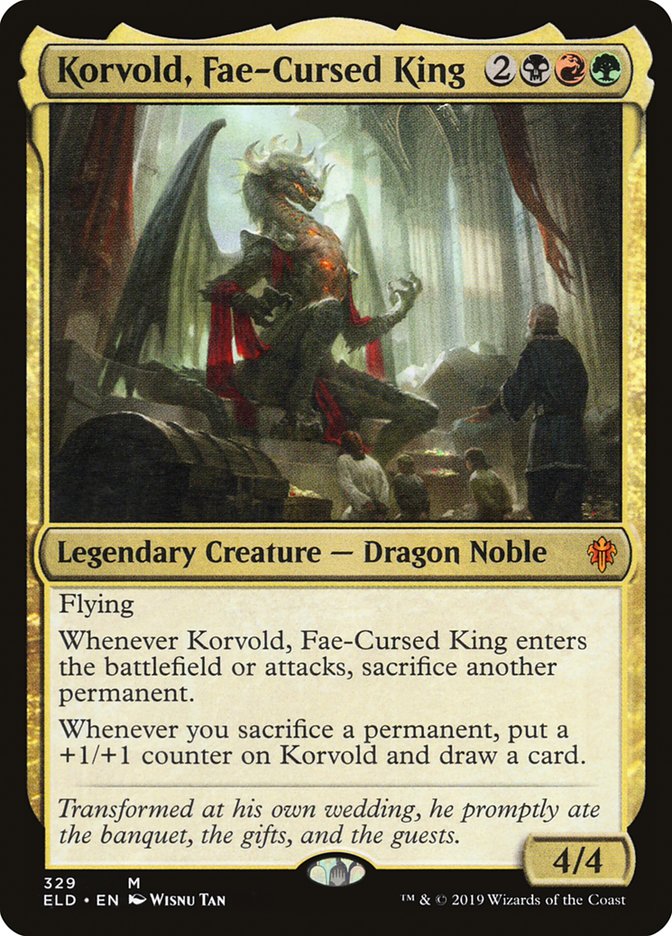 Korvold, Fae-Cursed King [Throne of Eldraine] | Anubis Games and Hobby