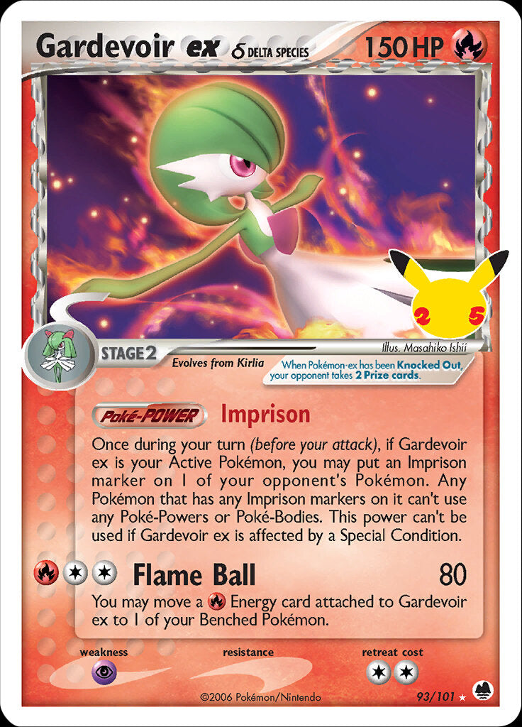 Gardevoir ex (93/101) (Delta Species) [Celebrations: 25th Anniversary - Classic Collection] | Anubis Games and Hobby