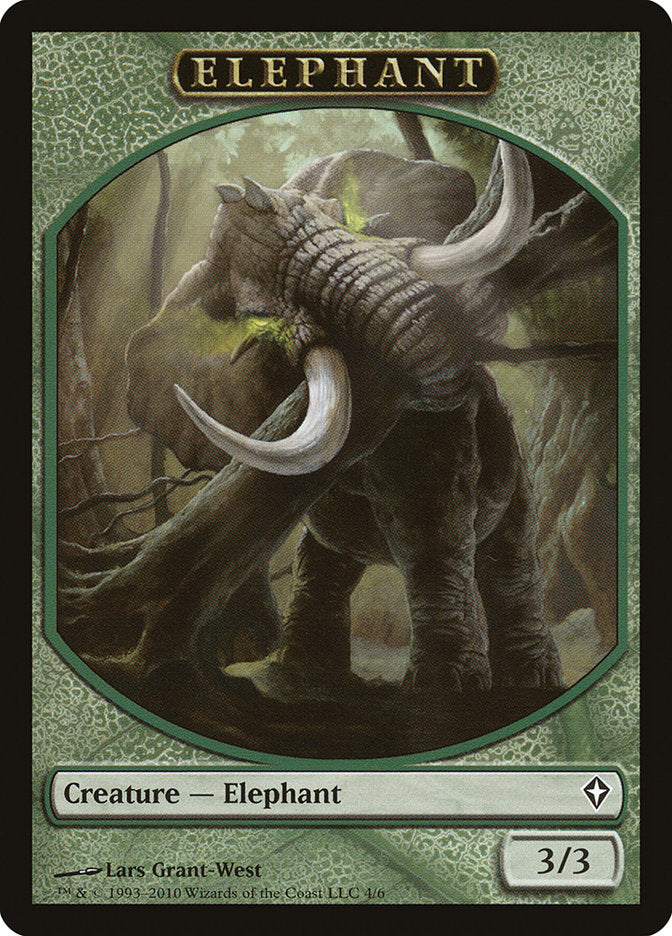 Elephant Token [Worldwake Tokens] | Anubis Games and Hobby