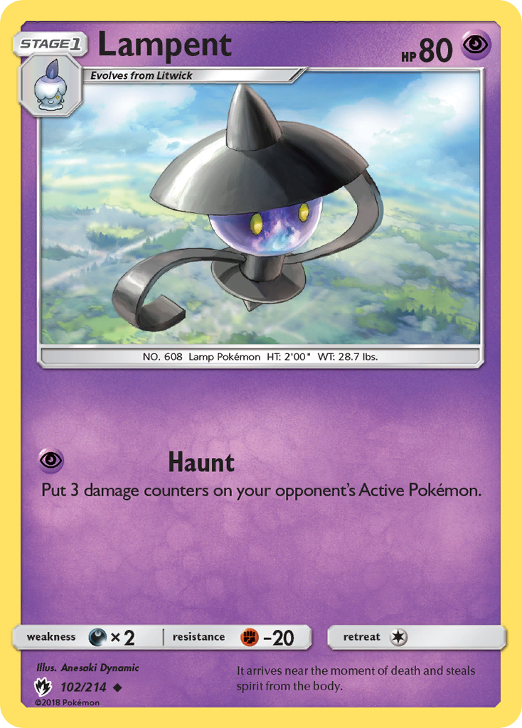 Lampent (102/214) [Sun & Moon: Lost Thunder] | Anubis Games and Hobby