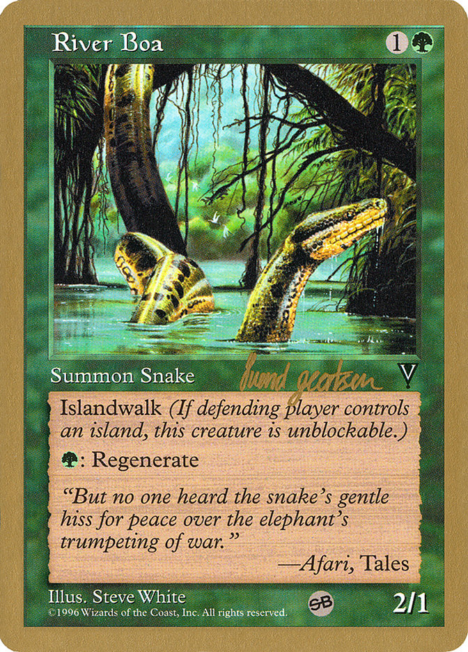 River Boa (Svend Geertsen) (SB) [World Championship Decks 1997] | Anubis Games and Hobby