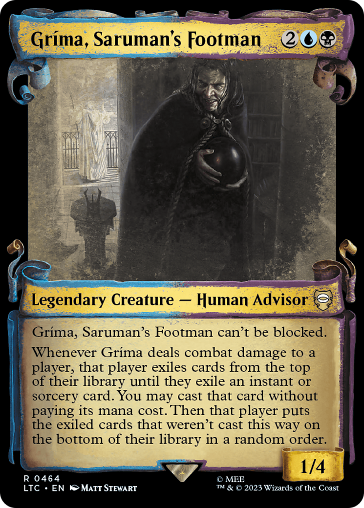 Grima, Saruman's Footman [The Lord of the Rings: Tales of Middle-Earth Commander Showcase Scrolls] | Anubis Games and Hobby