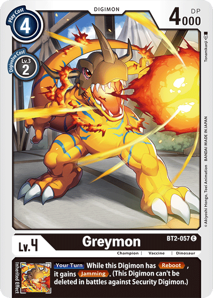 Greymon [BT2-057] [Release Special Booster Ver.1.0] | Anubis Games and Hobby