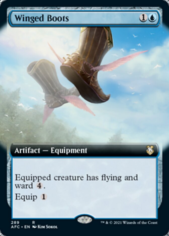 Winged Boots (Extended Art) [Dungeons & Dragons: Adventures in the Forgotten Realms Commander] | Anubis Games and Hobby